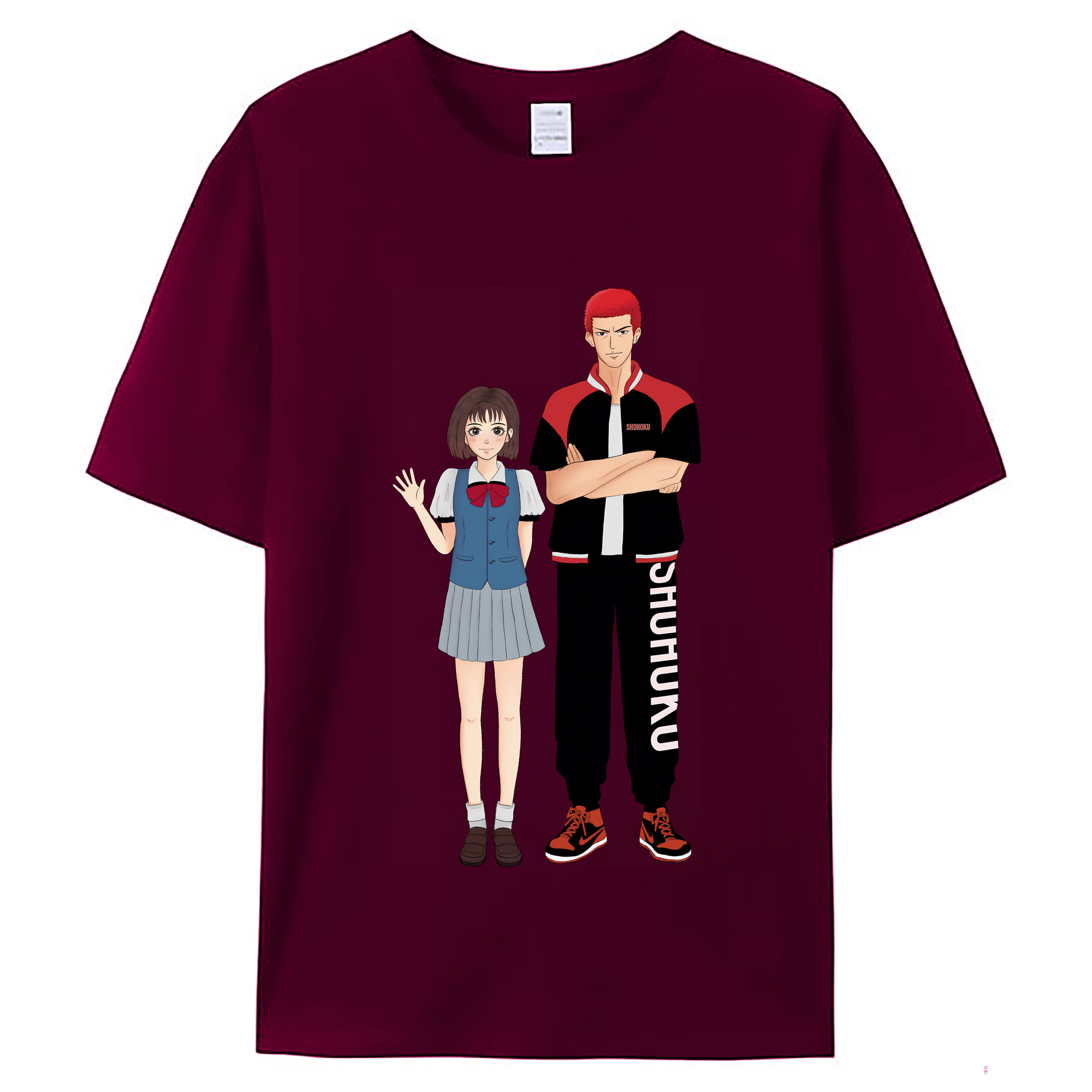 （画像用） SLAM DUNK／スラムダンク レディースカジュアルプリントTシャツ（綿100％）